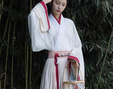 【秋色】五五年汉服女晋制交领齐腰一片式襦裙...