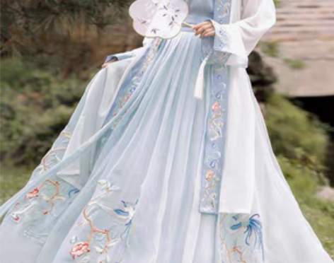 转卖玉术原创汉服女凤鸾宋制长褙子齐腰襦裙宋...