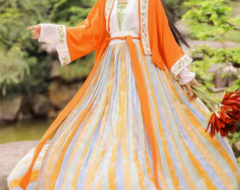 转卖玉术原创汉服女七月宋制齐腰儒裙对襟春夏...