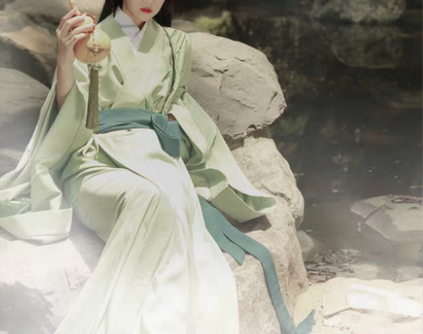 如梦霓裳汉服男女同款 传统直裾 青玉案 大...