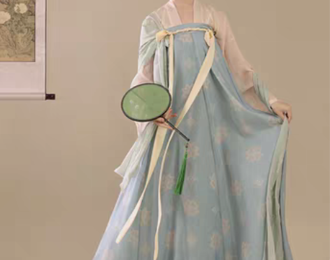 转卖桔屿原创汉服女【长安花】唐制齐胸衫裙仙...