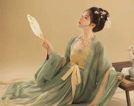 转卖桔屿正品原创汉服女诃子裙【簪花】大袖衫...