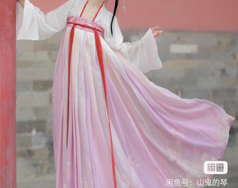 标价出汉服正品五件套齐胸大袖衫 1、茗月萱...