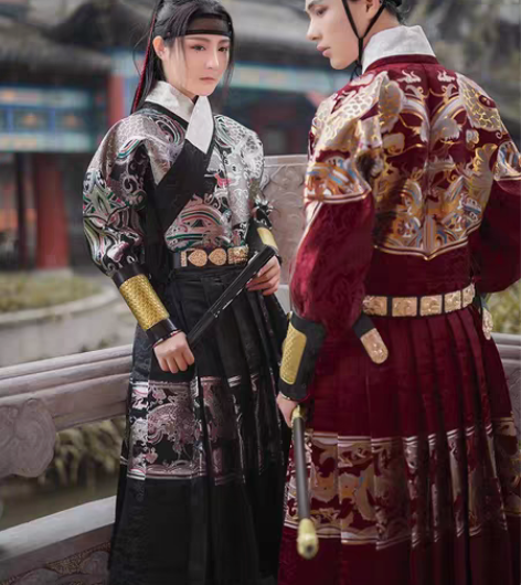 【汉服二手】如梦霓裳男装女装织金飞鱼服贴里...