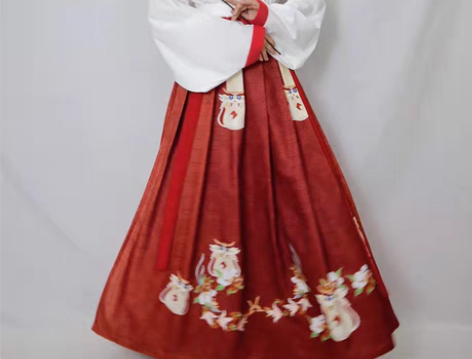 转卖原创明制汉服女古装春秋季中国风红色加厚...