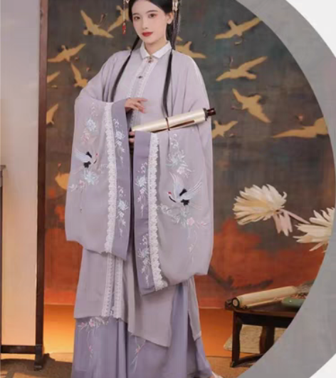 清梳原创汉服，云鹤辞，L码 穿一洗一，吊牌...