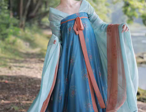 五五年原创汉服【清瑶】魏晋南北朝大袖襦唐制...