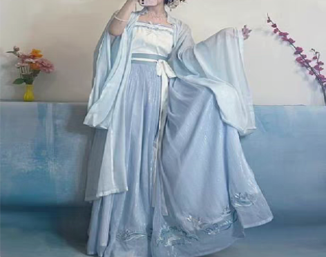 包邮五五年原创汉服 云水谣 新款立领明制重...