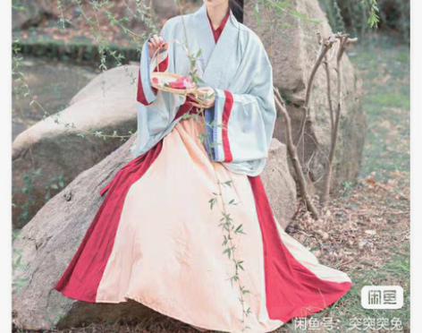 包邮【秋声】五五年汉服女 晋制交领齐腰一片...