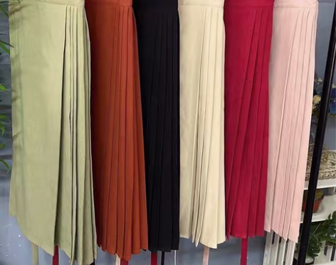 包邮五五年原创汉服8分裙马面裙中长款 穿孔...