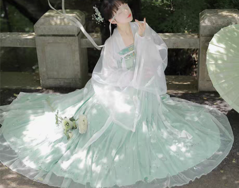 转卖【暖春价】汉服女学生宫羽仙女齐胸襦裙显...