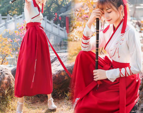 转卖汉服女中国风仙气飘逸侠客古风汉元素武侠...