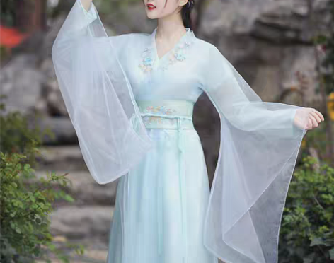 转卖[转卖]汉服女夏中国风仙气古风蓝色古装...
