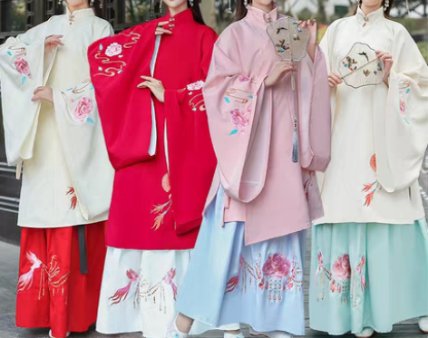 转卖汉旭原创正品汉服女【花栖凤】袄裙刺绣立...