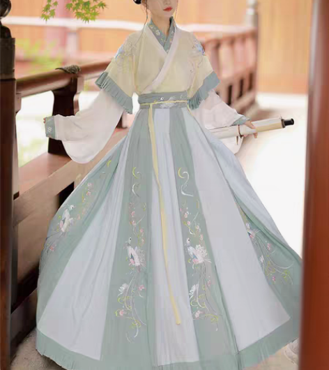 转卖仙楚姬原创汉服女【青鸾羽】晋制齐腰交领...