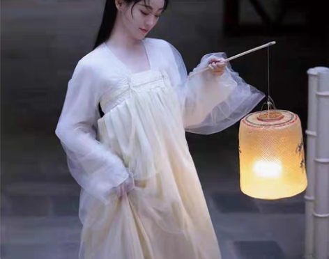 转卖【双12价】改良小兰花汉服晨袍女流萤仙...