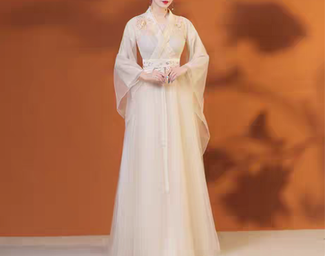 转卖原创汉服裙女古风飘逸中国风改良汉元素连...