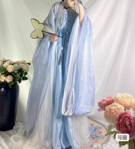 包邮柒邑原创汉服女唐制诃子裙【如梦】齐胸中...