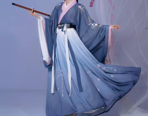 转卖柒邑汉服女正品原创魏晋风【秋词】交领大...