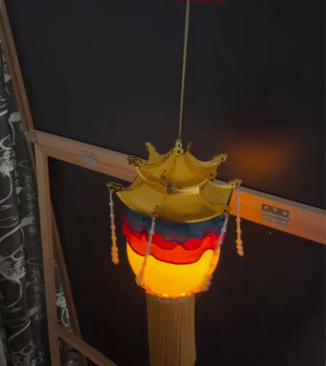 包邮明瓦灯手持复原款汉服六角宫灯羊角灯 可...