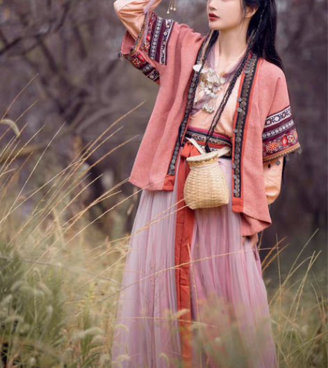 出租。司南阁原创【念奴】汉服女款宋制半袖褶...