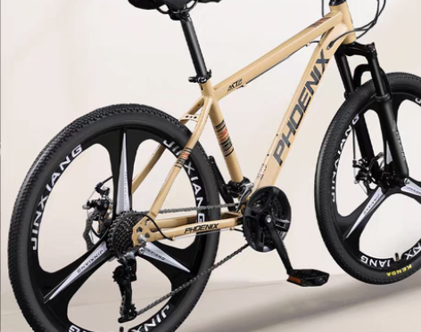 转卖凤凰牌山地车自行车男女双碟刹变速轻便单...