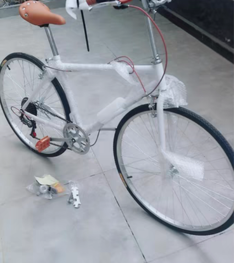 包邮26寸白色变速自行车豪华款成人男女通勤...