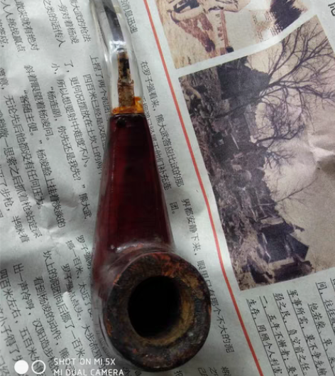 烟斗，手工实木烟斗，烟斗长12.5厘米，烟...