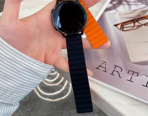 包邮20mm22mm专用表带硅胶磁吸运动回...