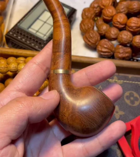 包邮麻梨疙瘩烟斗,抽老旱专用。五金件均为黄...
