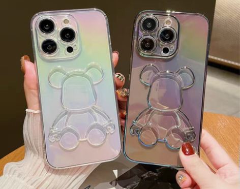 包邮iPhone 苹果手机炫彩镭射暴力熊T...