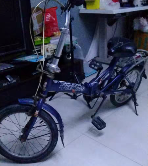 飞鸽折叠自行车,十来岁的孩子正好大人骑费劲...