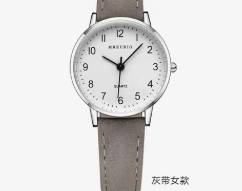 包邮简约数字考试专用学生手表情侣对表男士手...