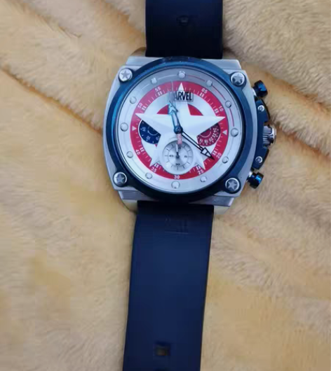 MARVEL/漫威男士手表美国队长石英皮带...