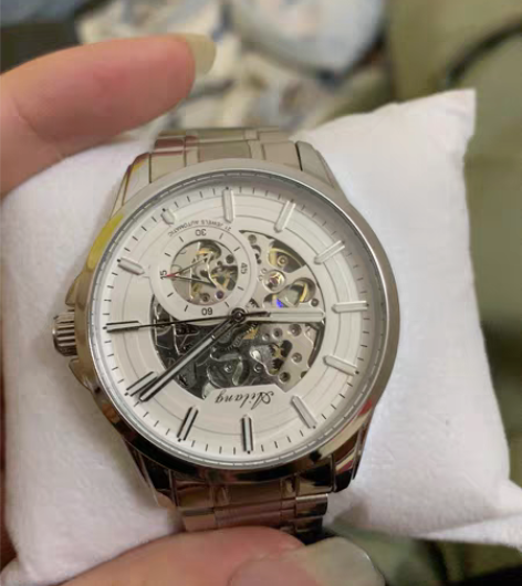 包邮男士全自动机械表百搭商务个性潮流镂空设...