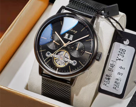 转卖艾浪陀飞轮手表男士机械表全自动新款正品...