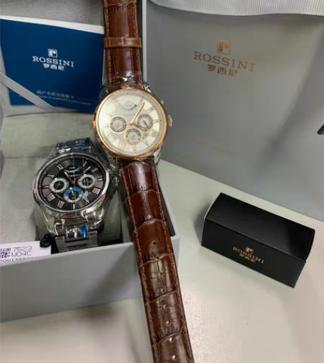 包邮罗西尼(ROSSINI)手表男机械表正...