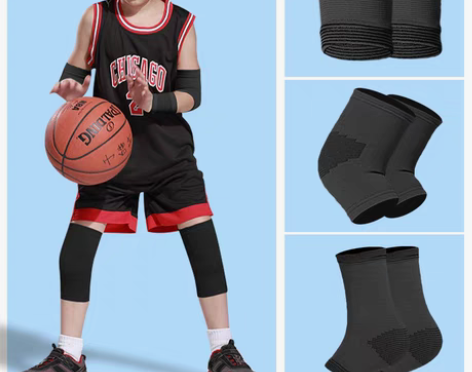 转卖儿童护膝篮球护肘保暖护腕护具膝盖冬季专...