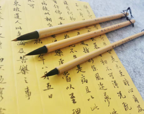 包邮王羲之手札紫毫毛笔大中小楷毛笔，老技师...