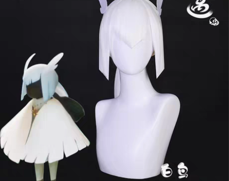 转卖【出】漫囧光遇白鸟发型全新不包邮,邮费...