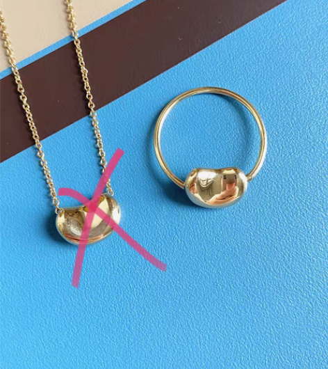 包邮正品Tiffany18k金豌豆戒指75...