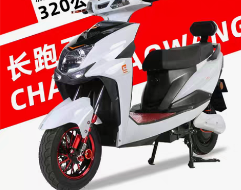 转卖海戈尚领电动电瓶摩托车72V成人双人踏...