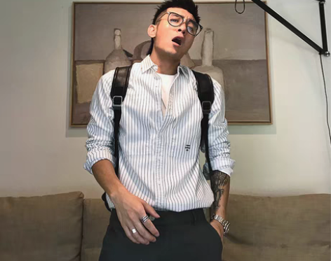 转卖徐太浪工作室秋季新款潮男长袖衬衫美式工...