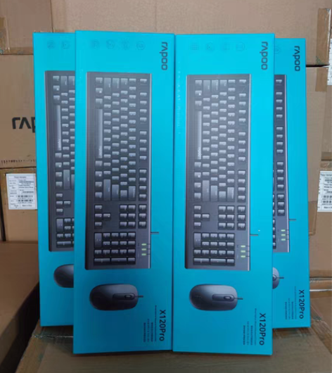 包邮雷柏X120PRO有线键盘鼠标套装电脑...