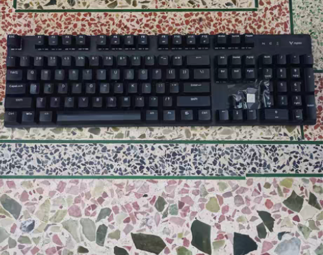 包邮无线雷柏机械键盘500PRO青轴茶轴红...