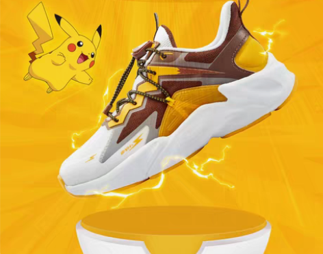 转卖全新。361° 儿童运动鞋 皮卡丘36...