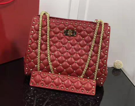 转卖菱格链条包2019新款真皮大包羊皮女包...