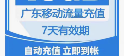包邮全新广东移动流量10g七天包 广东移动...
