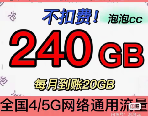 陕西移动流量 240GB（不扣费！！） 陕...