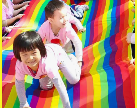 转卖滑溜布幼儿园早教游戏道具儿童户外活动亲...